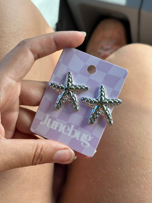 Silver Stainless Steel Starfish