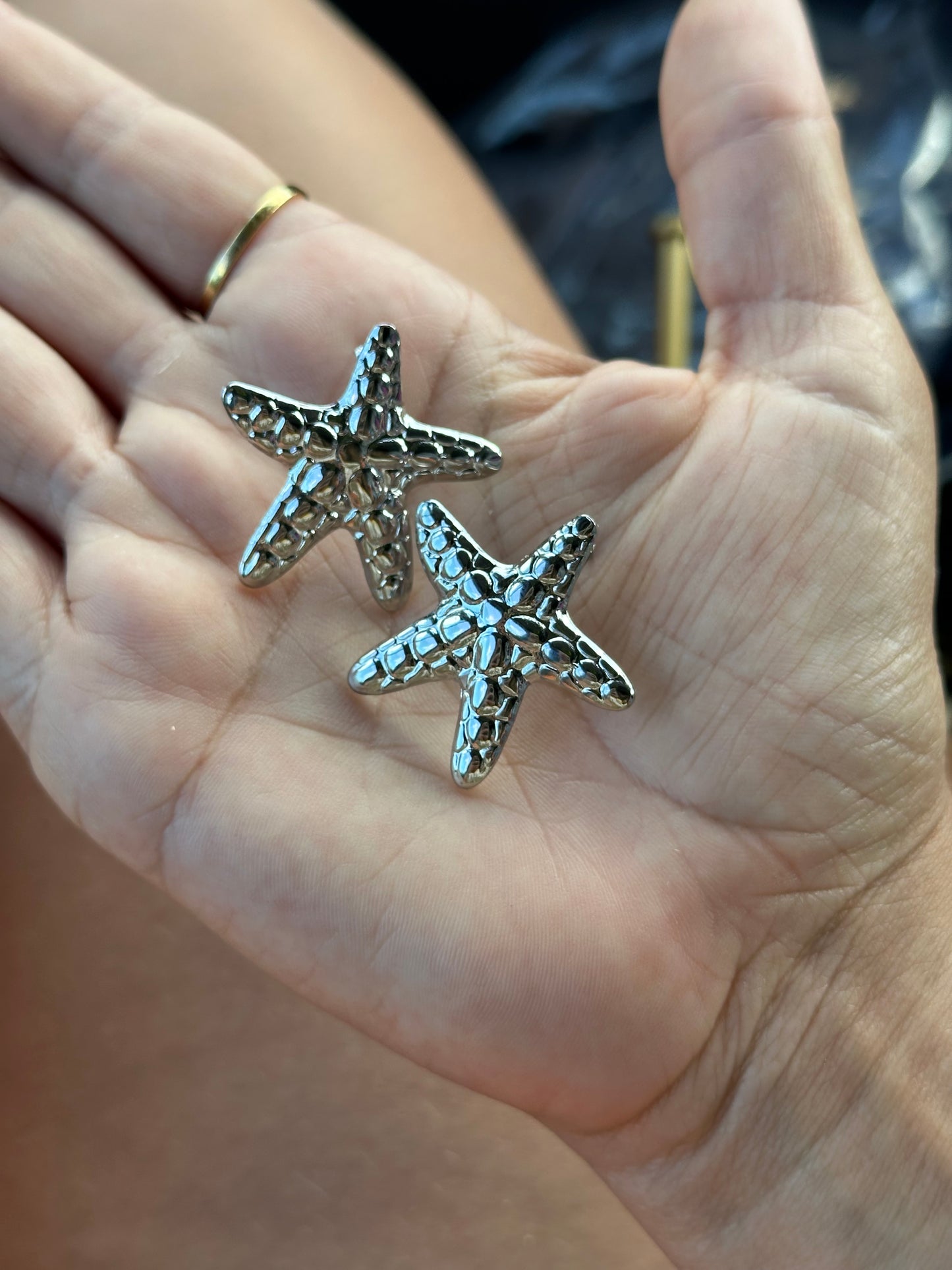 Silver Stainless Steel Starfish