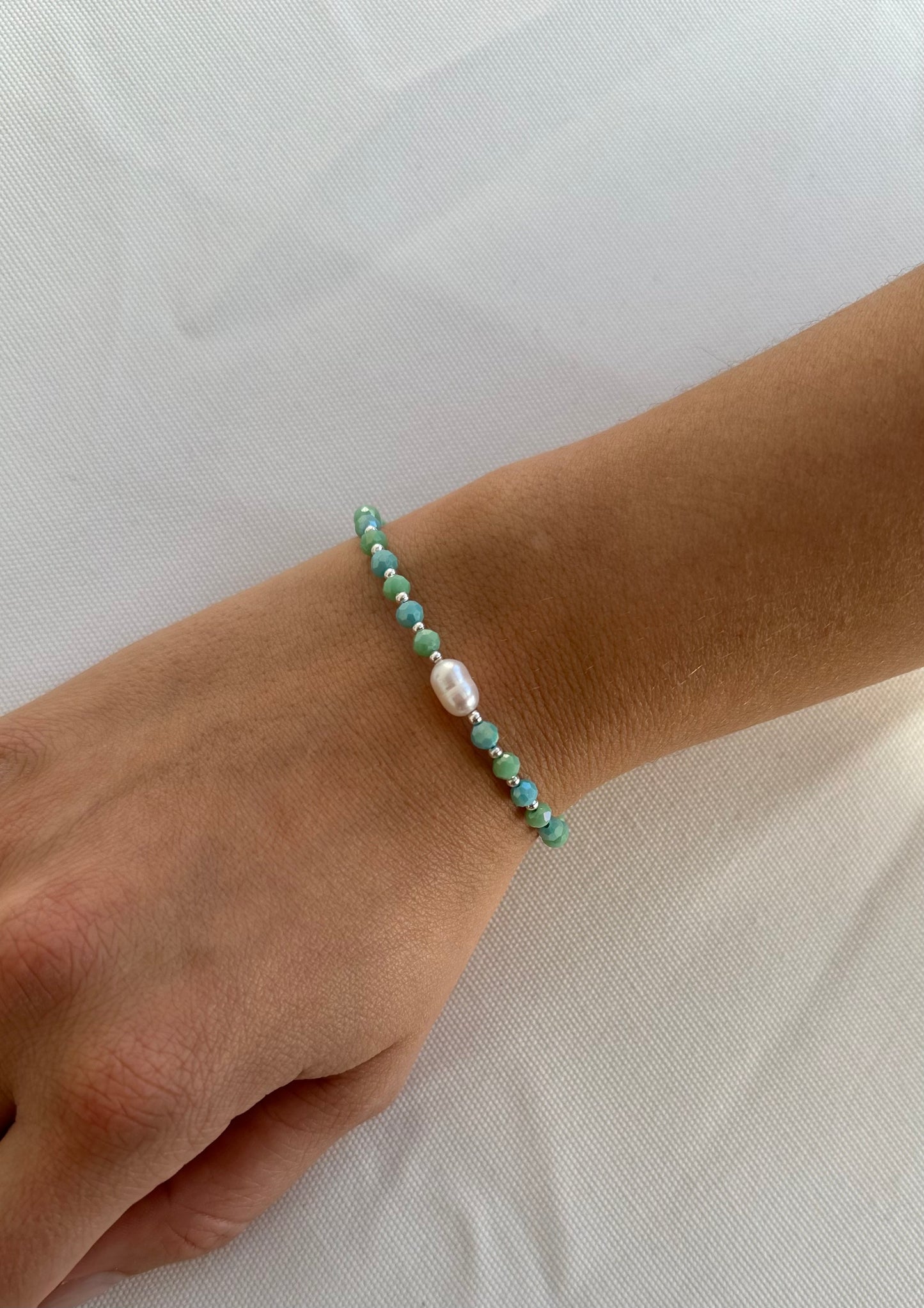 Sterling Silver Ocean Bracelet