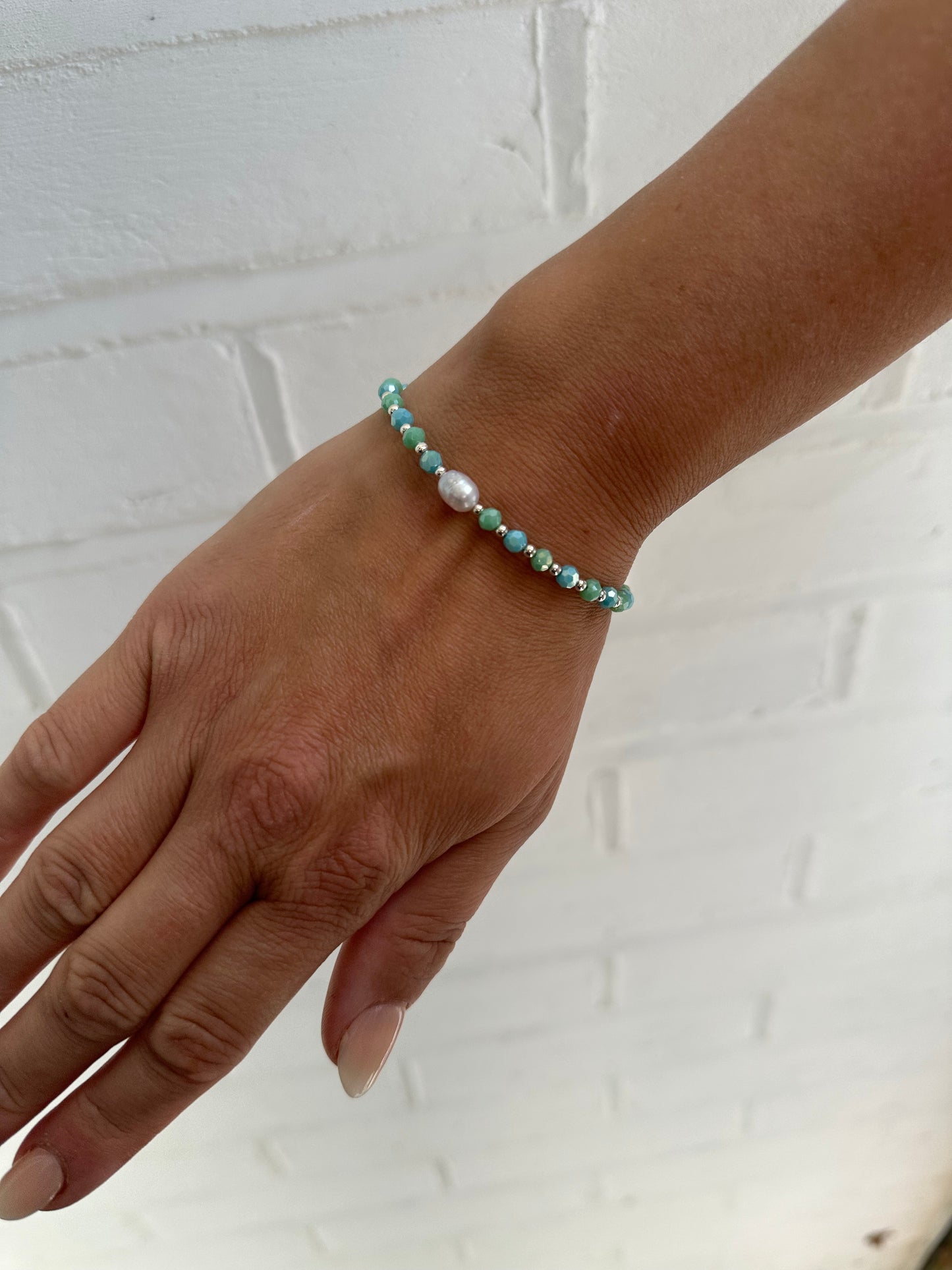 Sterling Silver Ocean Bracelet